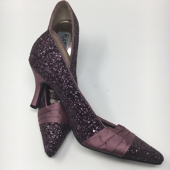 Platinum Collection by Jade Purple  Glitter Satin - Picture 12 of 16